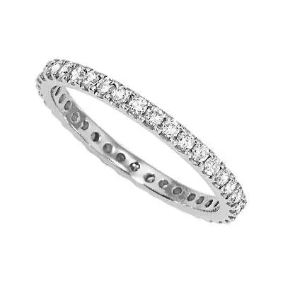 Platinum Diamond Eternity Band With .54Ct Total Weight 1