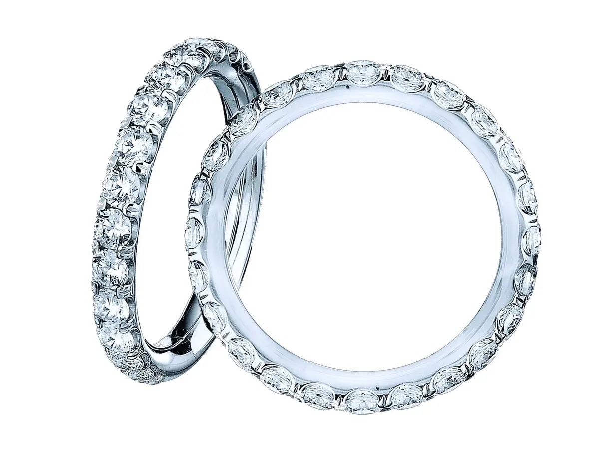 18K White Gold Diamond Eternity Ring 1