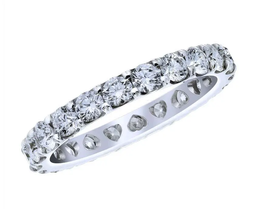 18K White Gold Diamond Eternity Band 1