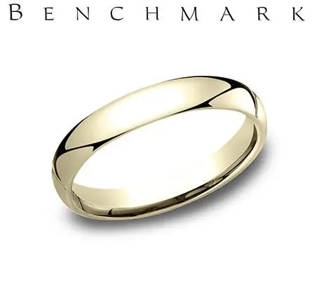 18K Yellow Gold 3Mm Comfort Fit Wedding Band 1