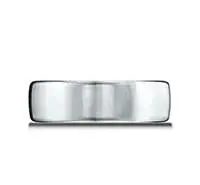 14K White Gold 7.5Mm Comfort-Fit Satin Finish  Wedding Band Size 10 1