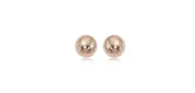 Rose 14 Karat 6Mm Ball Earrings 1