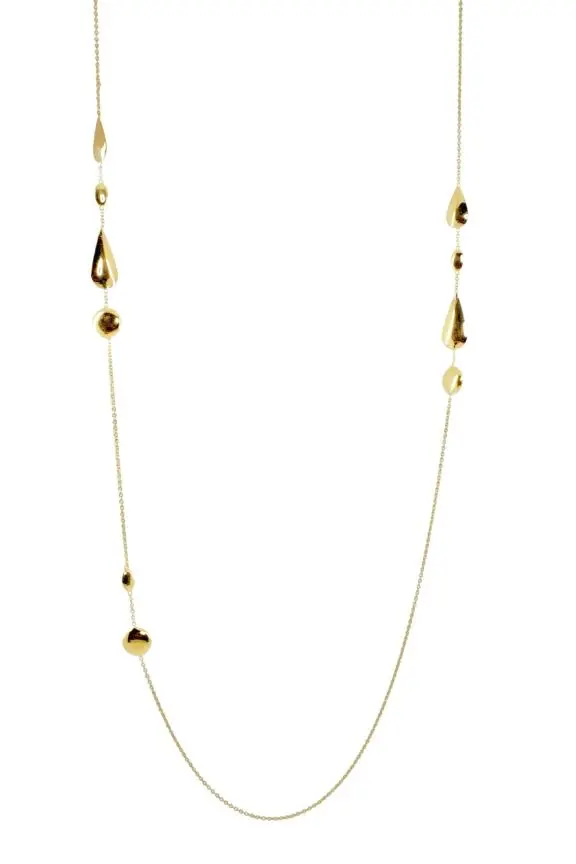18K Yellow Gold Multishape Necklace-31 3/4" 1