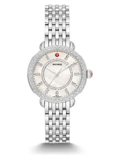 Ladies Stainless Michele Sydney Bracelet Watch 1