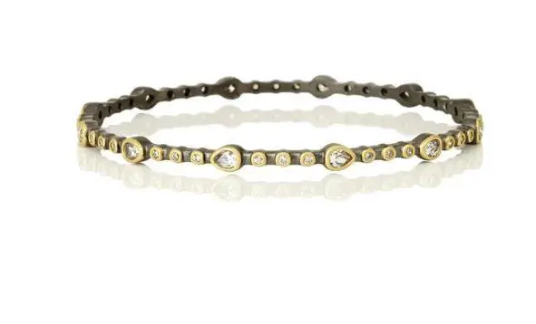 Freida Rothman Sterling Silver Signature Teardrop Bracelet 1