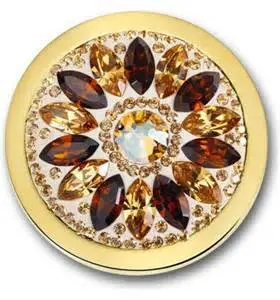 Dalia Champagne Charm With Swarovski Crystal Elements 1