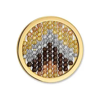 Silver Rollo Champagne Charm With Swarovski Crystal Elements 1