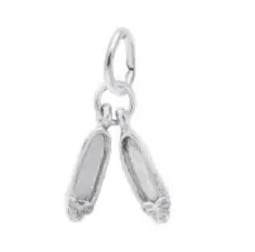 Sterling Silver Ballet Slippers Charm 1