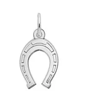Sterling Silver Horseshoe Charm 1