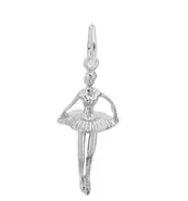 Sterling Silver Ballet Dancer Charm 1