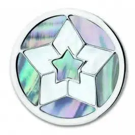 Astro Ice Blue Charm With Natural Shell 1