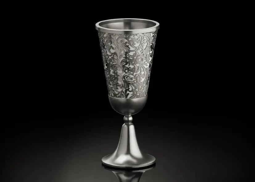Metalace Art Royal Jacquard Kiddush Cup 1