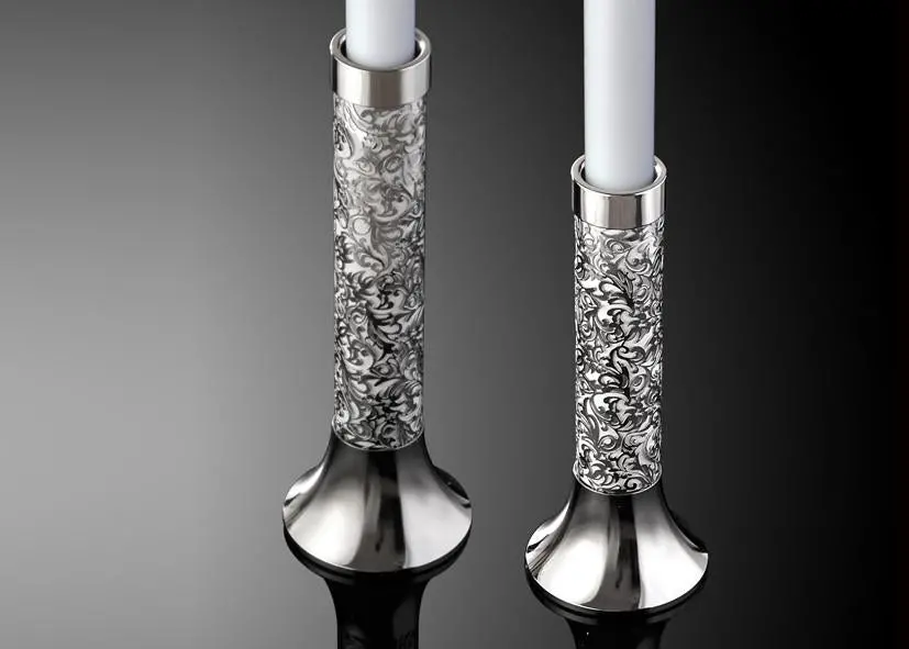 Metalace Art Royal Jacquard Candle Holders 1