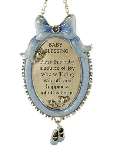 Adorable Baby Blessing Plaque - Blue 1