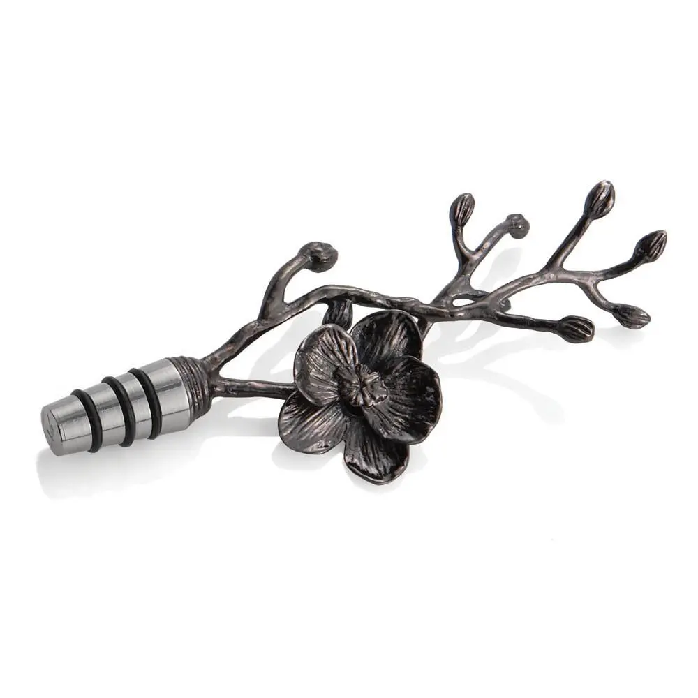 Black Orchid Wine Stopper 1