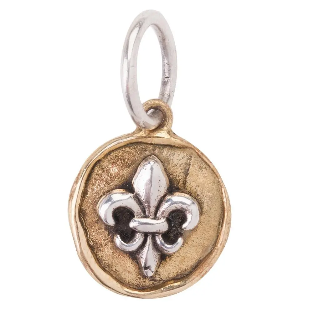 Waxing Poetic Camp Fleur De Lis Charm 1