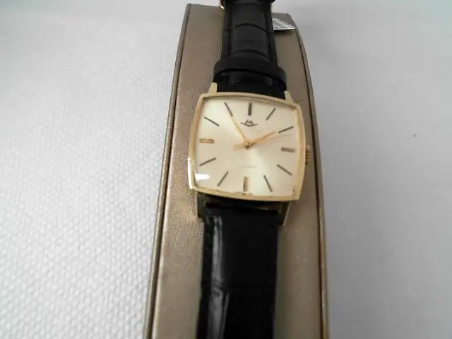 Preowned Mens 14K Yellow Gold Movado Automatic Watch Circa 1960'S 1