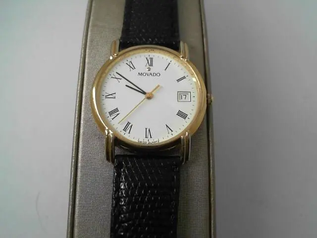 Prewowned Mens Gold Filled Movado Watch Circa 1980'S 1