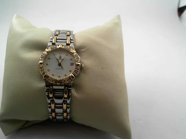 Preowned Ladies Stainless And 18K Yellow Gold Concord Saratoga With Diamond Bezel And  Diamond Dial 1