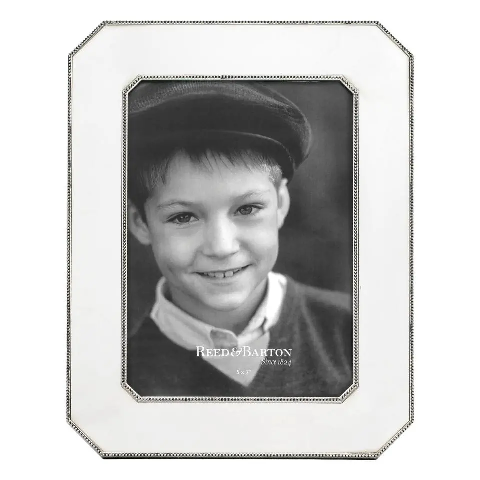 Silver Plate 5X7 Chamfered Frame 1