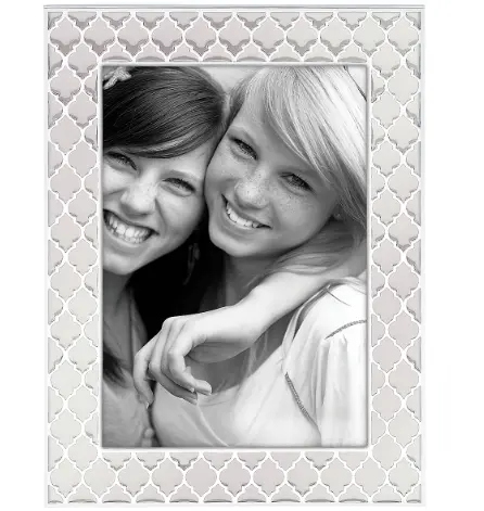 Silver Plate 5X7 Kasbah White Frame 1
