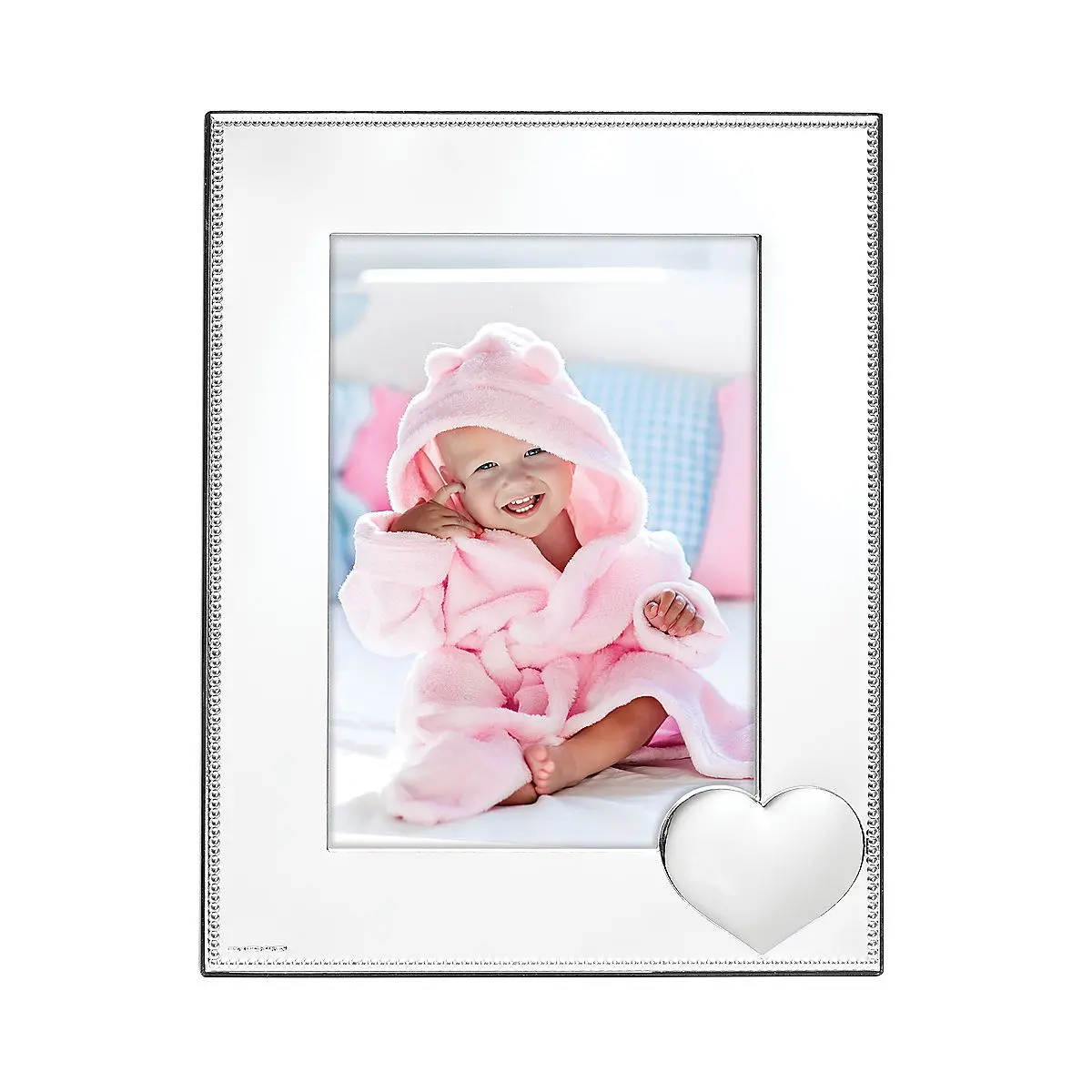 Silver Plate 4X6 Precious Heart Frame 1