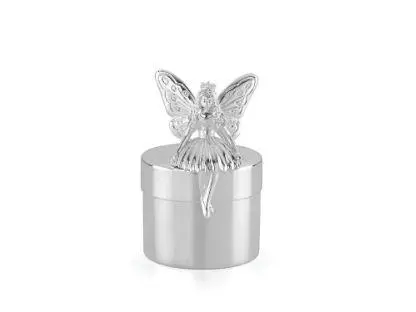 Silver Plate Fairy Princess Tooth Fairy Box 1