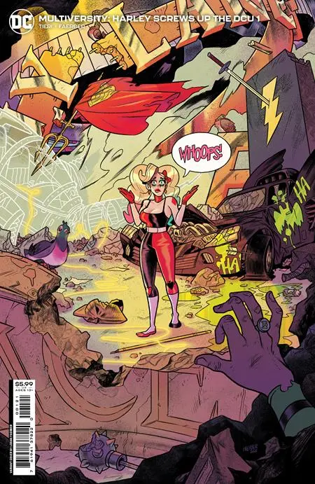 Multiversity Harley Screws Up The Dcu #1 (Of 6) Cvr B Logan Faerber Card Stock Var 1