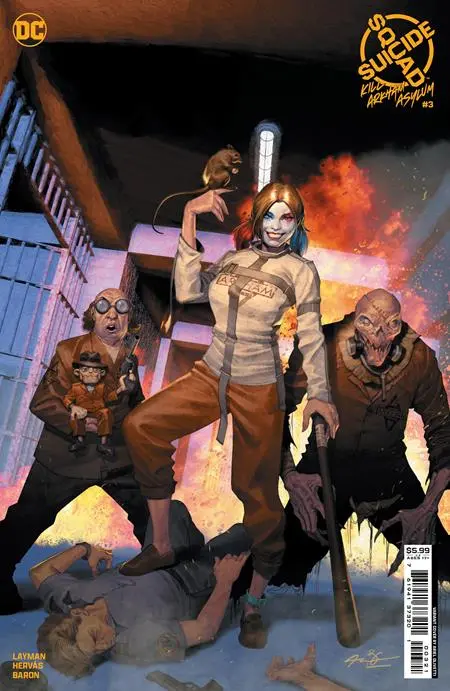 Suicide Squad Kill Arkham Asylum #3 (Of 5) Cvr B Ariel Olivetti Card Stock Var (Mr) 1