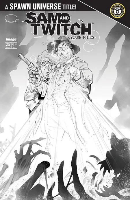 Spawn Sam And Twitch Case Files #25 Cvr B Ig Guara B&W Var (6/10/26) 1
