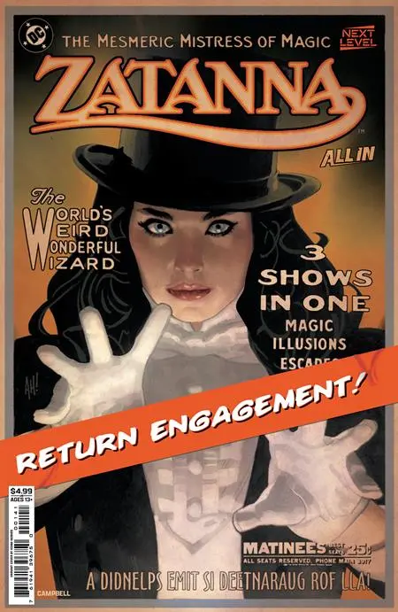 Zatanna (2026) #1 Cvr C Adam Hughes Card Stock Var (4/29/26) 1