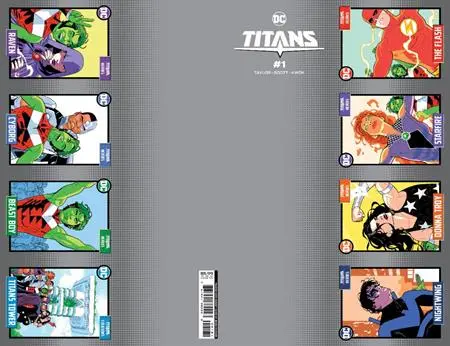 Titans #1 Cvr H Perforation Trading Card Card Stock Var 1