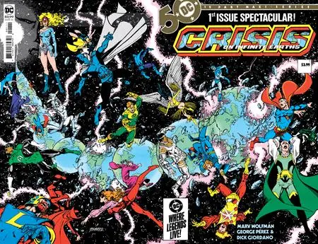 Crisis On Infinite Earths #1 (Of 12) Facsimile Edition Cvr A George Perez Wraparound 1
