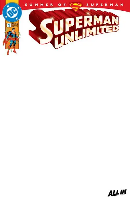 Superman Unlimited #1 Cvr I Blank Card Stock Var 1