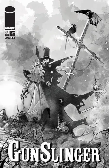 Gunslinger Spawn #55 Cvr B Ig Guara B&W Var (6/17/26) 1