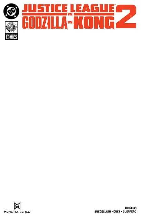 Justice League Vs Godzilla Vs Kong 2 #1 (Of 7) Cvr F Blank Card Stock Var 1