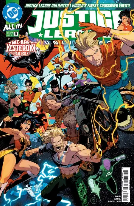 Justice League Unlimited #8 Cvr A Dan Mora Connecting (We Are Yesterday) 1