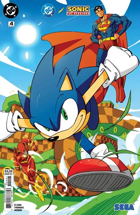 Dc X Sonic The Hedgehog #4 (Of 5) Cvr B Daniele Di Nicuolo Card Stock Var 1