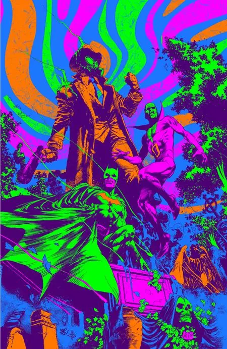 Knight Terrors #2 (Of 4) Cvr D Ivan Reis Darkest Hour Neon Ink Card Stock Var 1