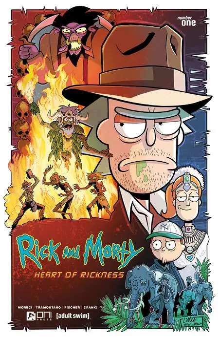 Rick And Morty Heart Of Rickness #1 (Of 4) Cvr A Troy Little Temple Of Doom Homage (Mr) 1