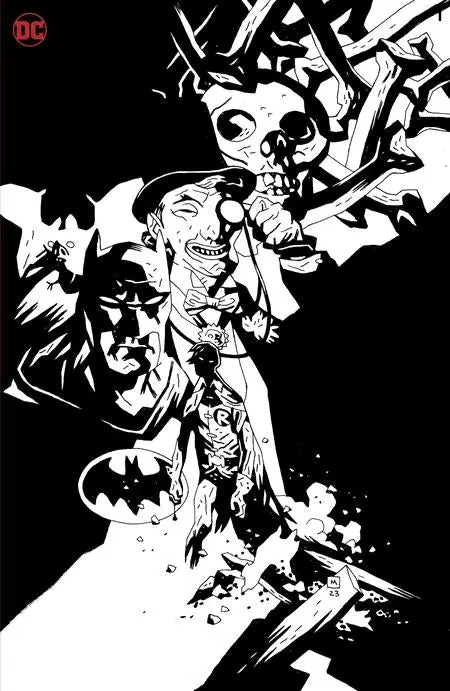 From The Dc Vault Death In The Family Robin Lives #1 Cvr C Inc 1:25 Mike Mignola B&W Virgin Card Stock Var 1