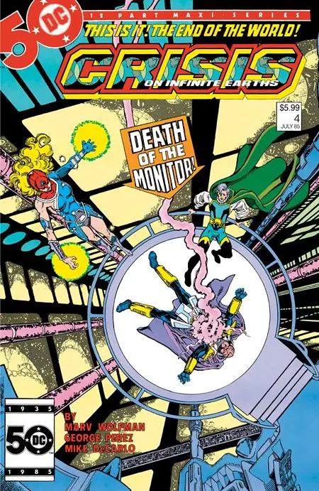 Crisis On Infinite Earths #4 Facsimile Edition Cvr B George Perez Foil Var 1
