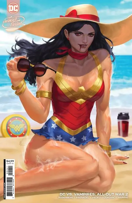 Dc Vs Vampires All-Out War #2 (Of 6) Cvr D Ejikure Swimsuit Card Stock Var 1