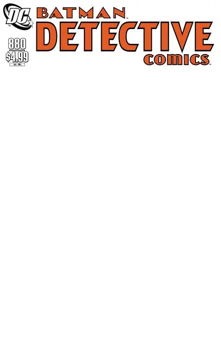 Detective Comics #880 Facsimile Edition Cvr D Blank Var 1