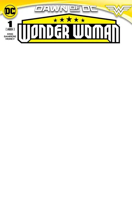 Wonder Woman #1 Cvr E Blank Card Stock Var 1
