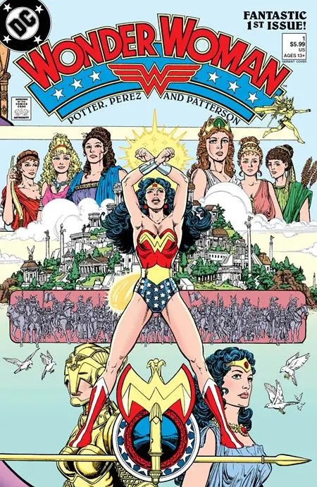 Wonder Woman (1987) #1 Facsimile Edition (2023 Edition) Cvr C George Perez Foil Var 1