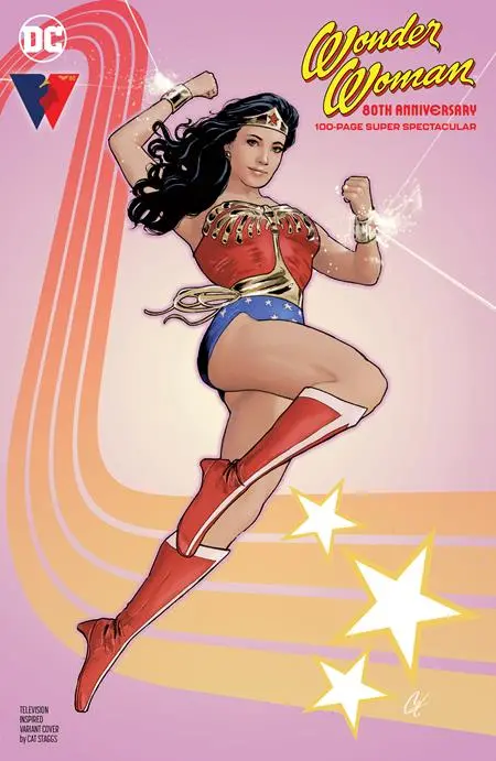 Wonder Woman 80Th Anniversary 100-Page Super Spectacular #1 (One Shot) Cvr C Cat Staggs Television Inspired Var 1