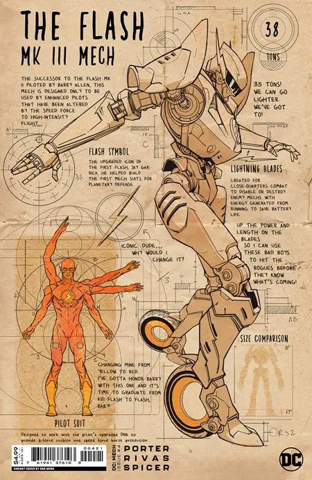 Dc Mech #4 (Of 6) Cvr B Mora Card Stock Var 1