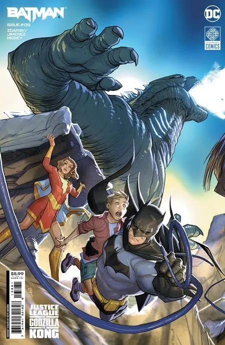 Batman #138 Cvr G Pete Woods Justice League Vs Godzilla Vs Kong Card Stock Var (Batman Catwoman The Gotham War) 1