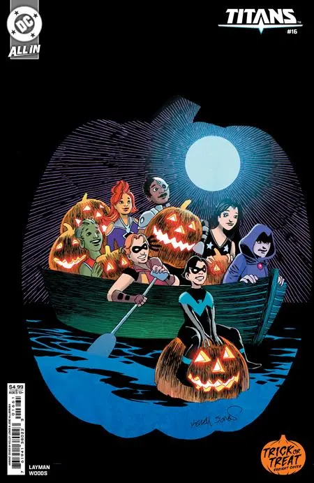 Titans #16 Cvr D Kelley Jones Trick Or Treat Card Stock Var 1